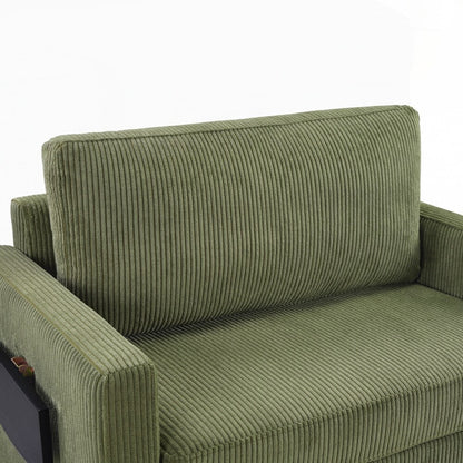 Canapé-lit deux places avec matelas pliable, poche de rangement et deux ports USB - 2 places