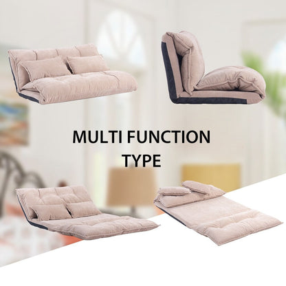 Canapé-lit futon pliable réglable Nestfair avec 2 oreillers