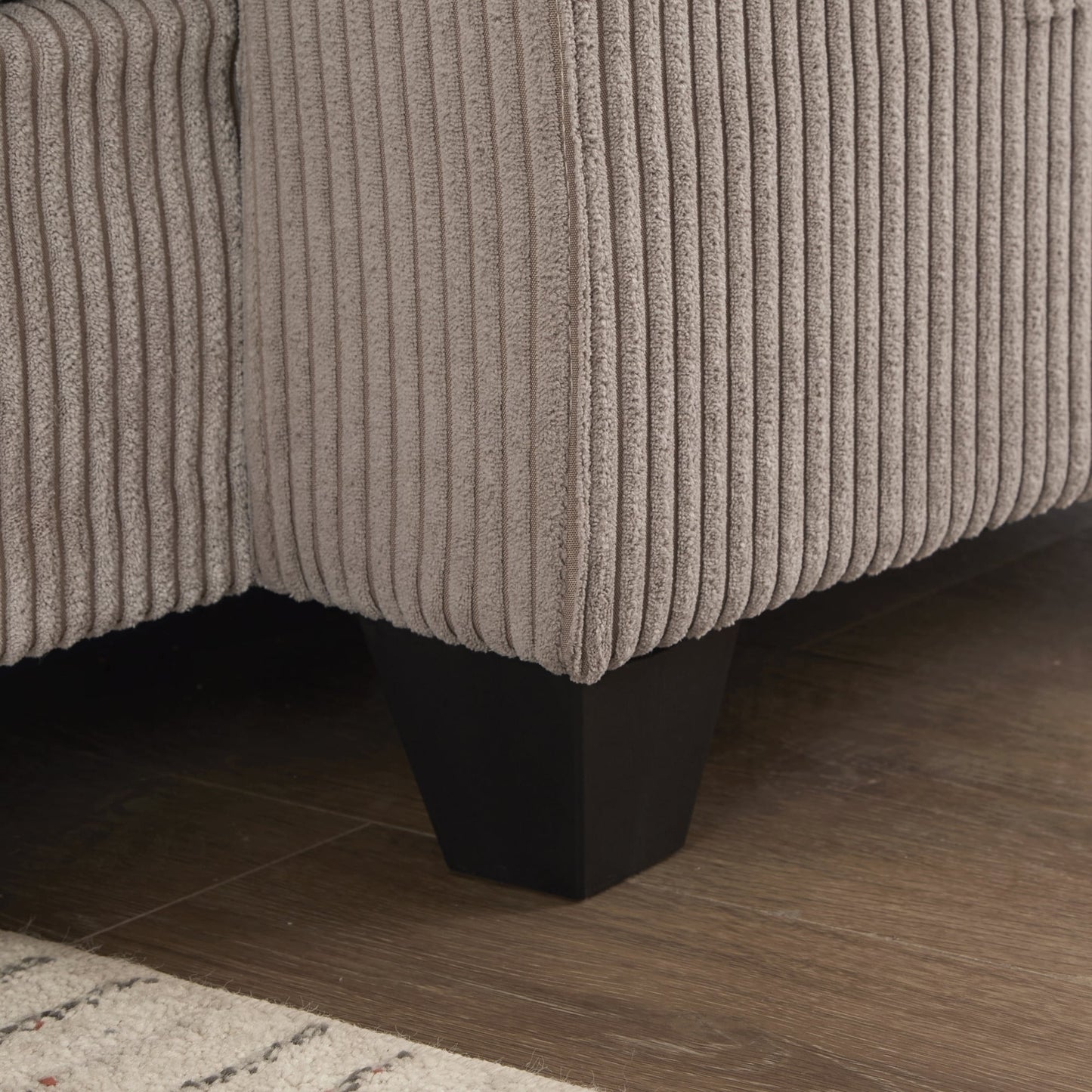 Canapé-lit en velours côtelé avec ports USB