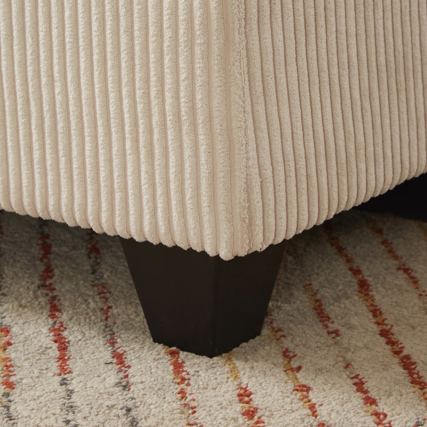 Canapé-lit en velours côtelé avec ports USB