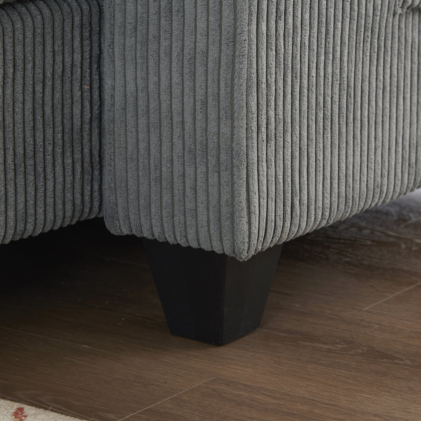 Canapé-lit en velours côtelé avec ports USB