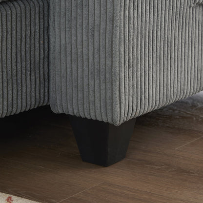 Canapé-lit en velours côtelé avec ports USB