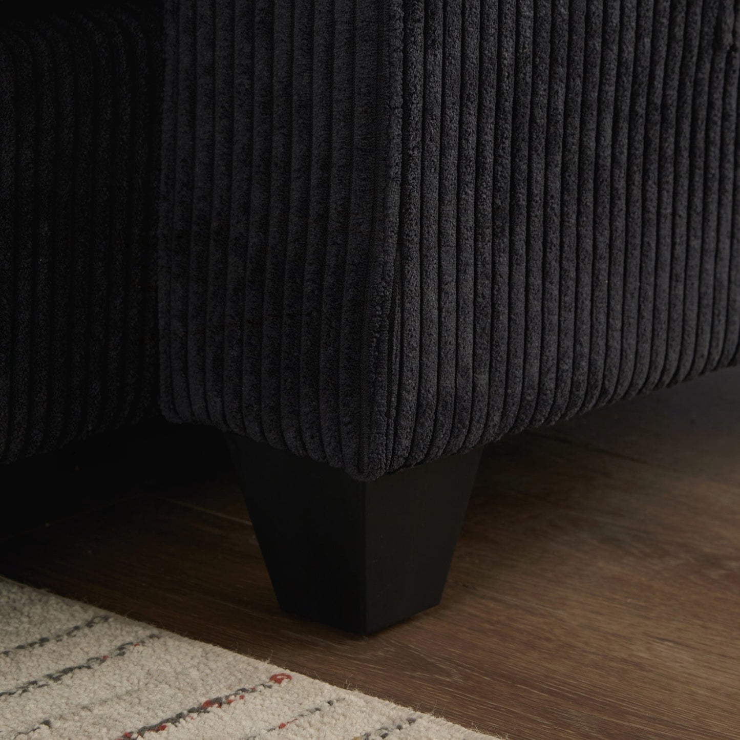 Canapé-lit en velours côtelé avec ports USB