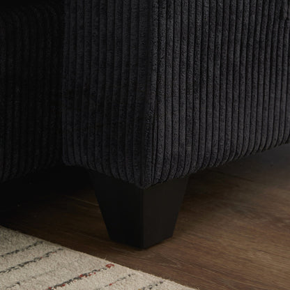 Canapé-lit en velours côtelé avec ports USB