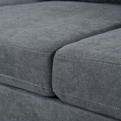 Canapé avec coussins de dossier et d'assise amovibles et 2 oreillers