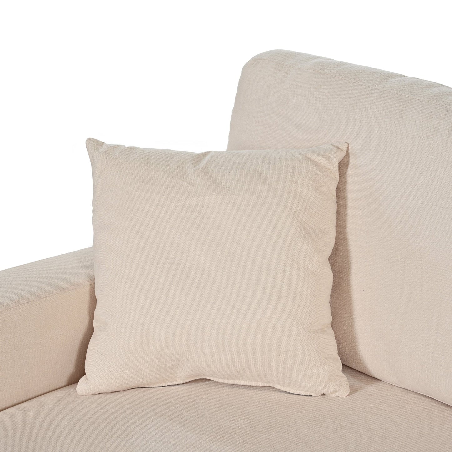 Canapé avec coussins de dossier et d'assise amovibles et 2 oreillers