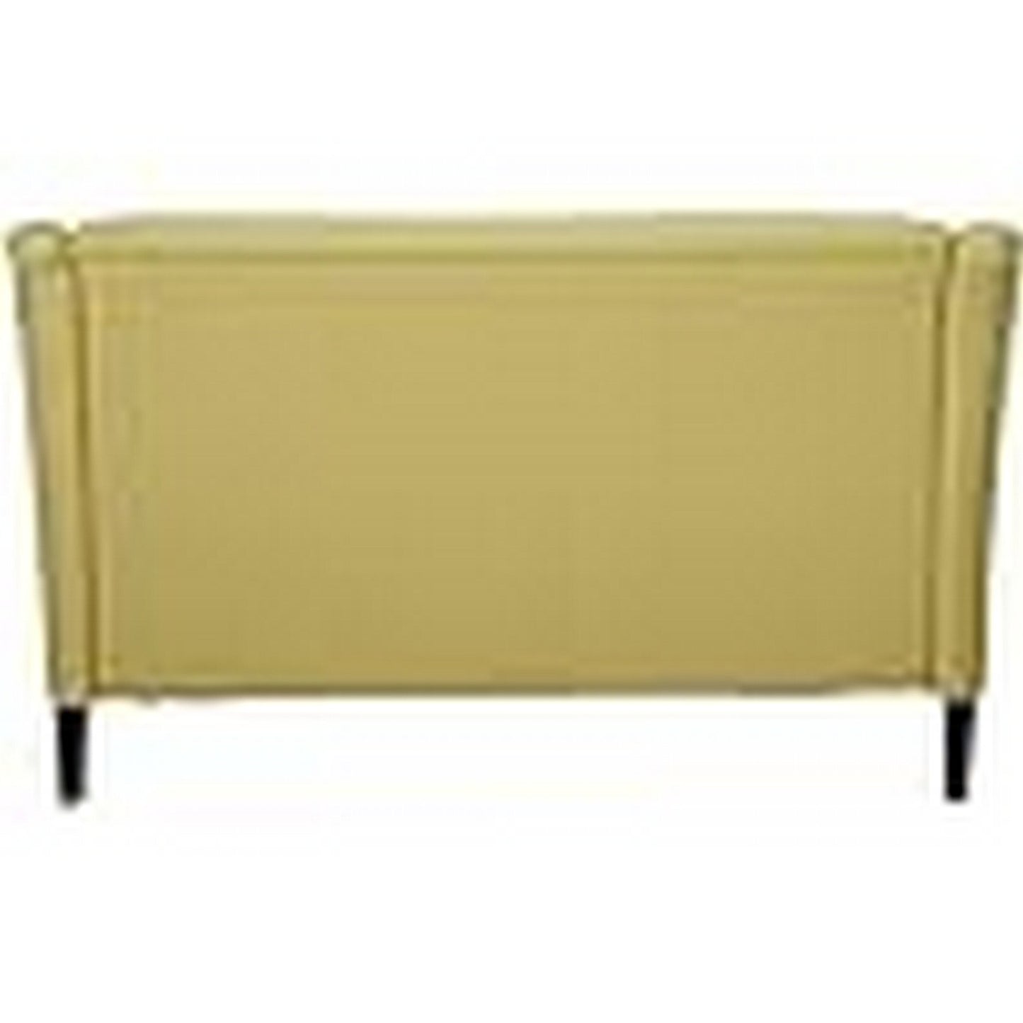 Canapé 2 places, accoudoirs évasés, 157 cm, vert clair, bois massif