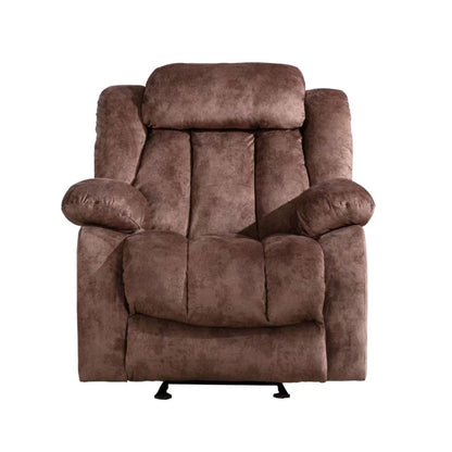Fauteuil inclinable manuel en tissu doux avec masseur et chauffage