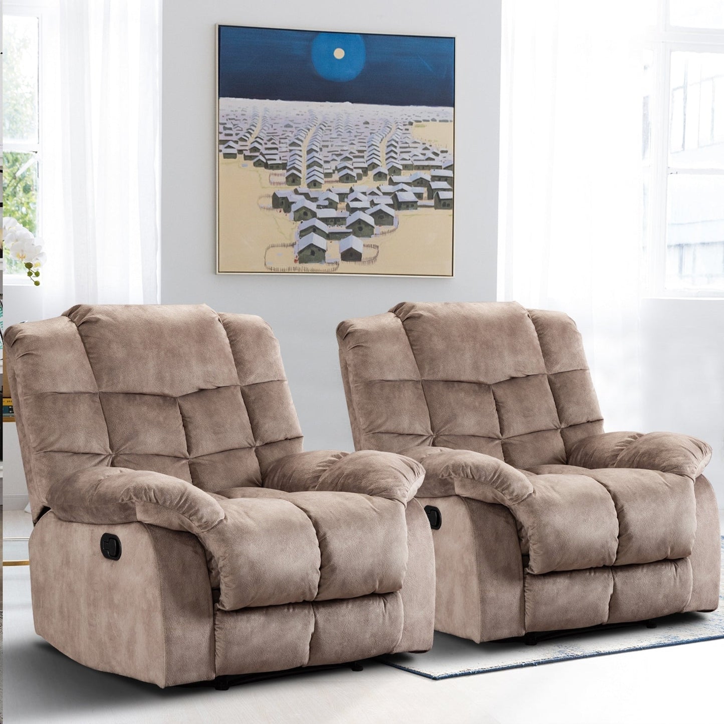 Fauteuil inclinable ergonomique manuel rembourré