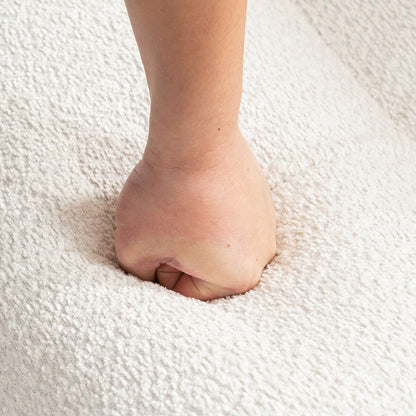 Fauteuil inclinable en velours moelleux, confortable et rembourré, idéal pour le salon, la chambre ou le bureau.