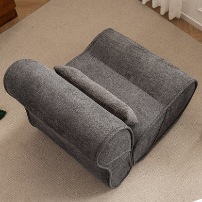 Fauteuil inclinable en velours moelleux, confortable et rembourré, idéal pour le salon, la chambre ou le bureau.