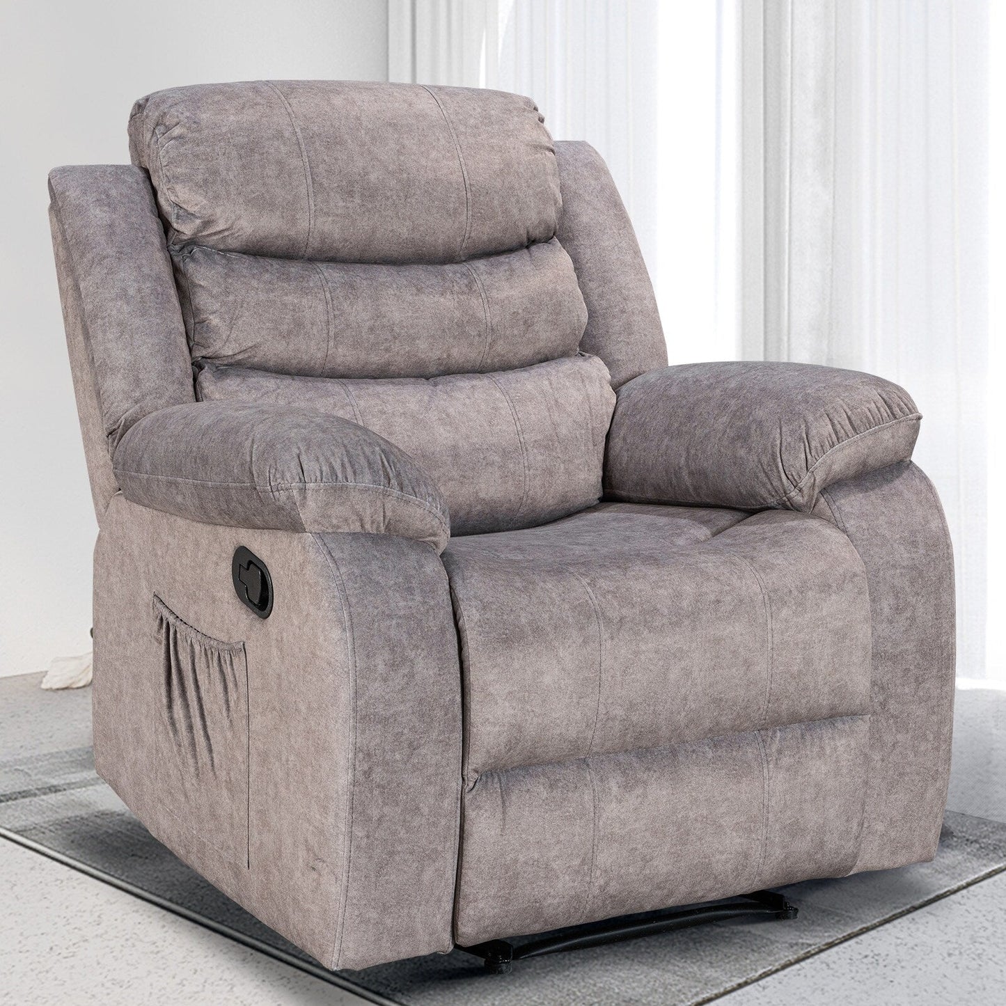 Fauteuil inclinable souple avec fonction massage et chauffage
