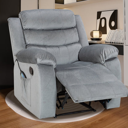 Fauteuil inclinable souple avec fonction massage et chauffage