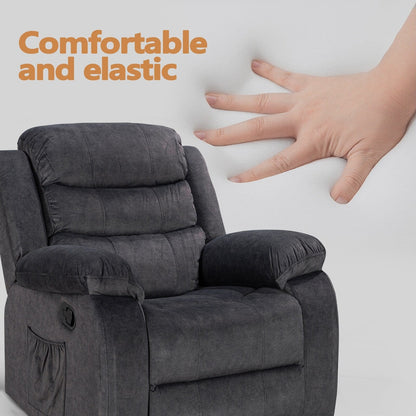 Fauteuil inclinable souple avec fonction massage et chauffage
