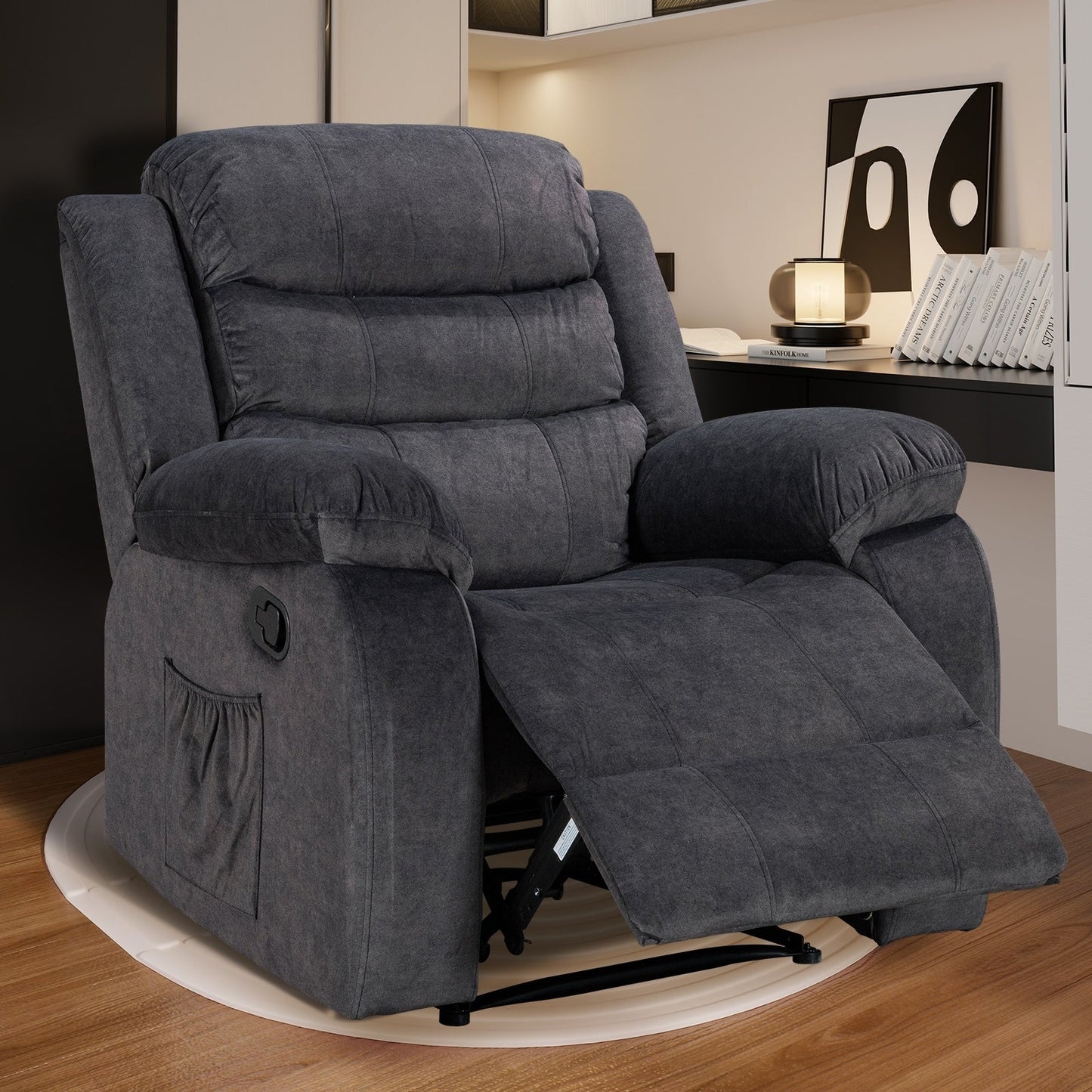 Fauteuil inclinable souple avec fonction massage et chauffage