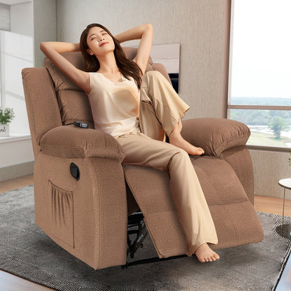 Fauteuil inclinable souple avec fonction massage et chauffage