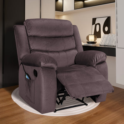 Fauteuil inclinable souple avec fonction massage et chauffage