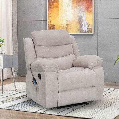 Fauteuil inclinable souple avec fonction massage et chauffage