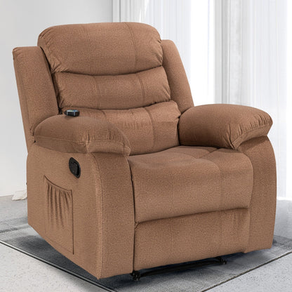 Fauteuil inclinable souple avec fonction massage et chauffage