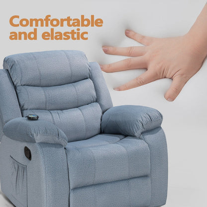 Fauteuil inclinable souple avec fonction massage et chauffage