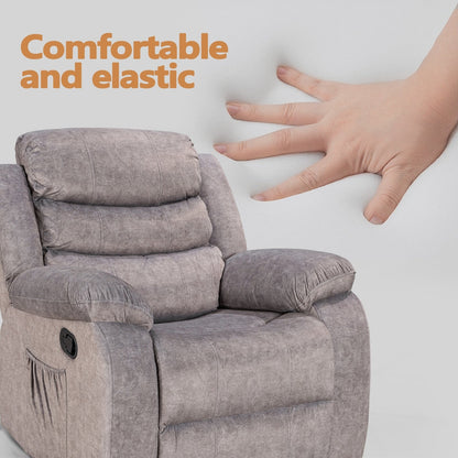 Fauteuil inclinable souple avec fonction massage et chauffage