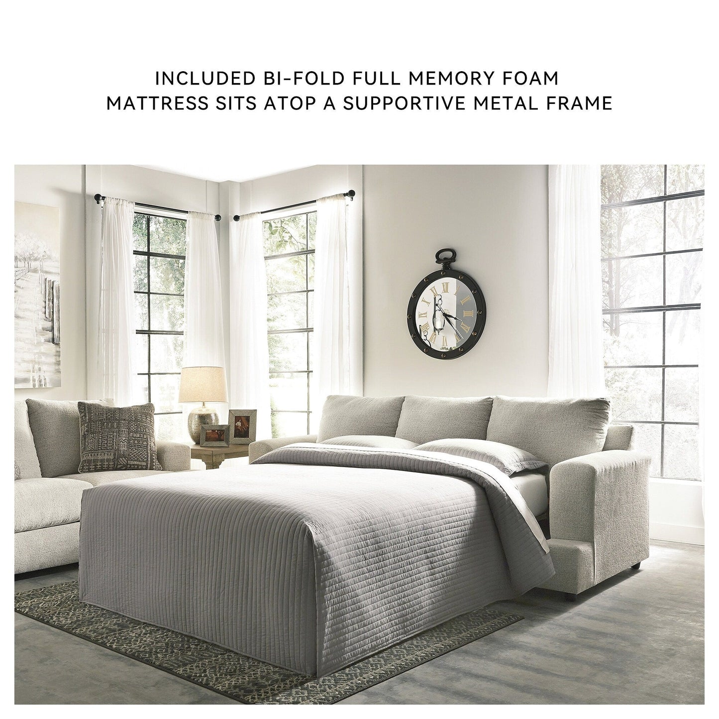 Canapé-lit queen Soletren - Pierre