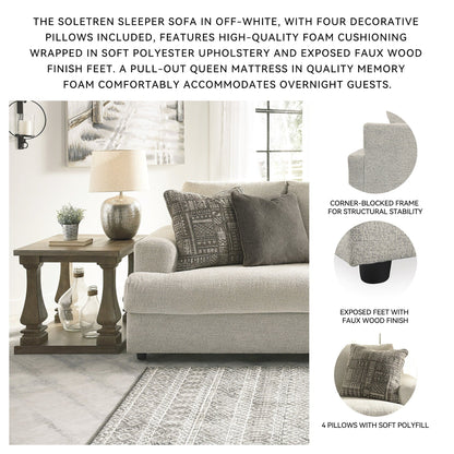 Canapé-lit queen Soletren - Pierre