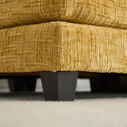 Construction solide, la structure globale du canapé est stable, deux repose-pieds et un canapé deux places avec poches latérales