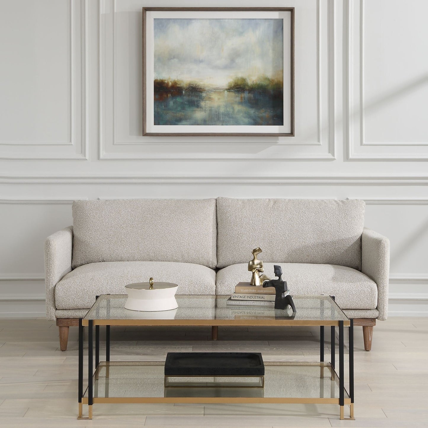 Canapé 2 places Solid - 83 - Gris sable