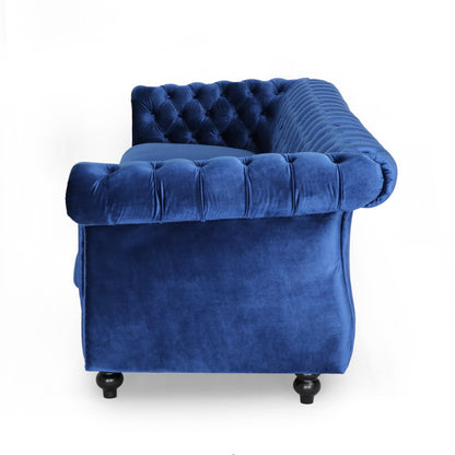 Canapé capitonné en velours Somerville Chesterfield par Christopher Knight Home