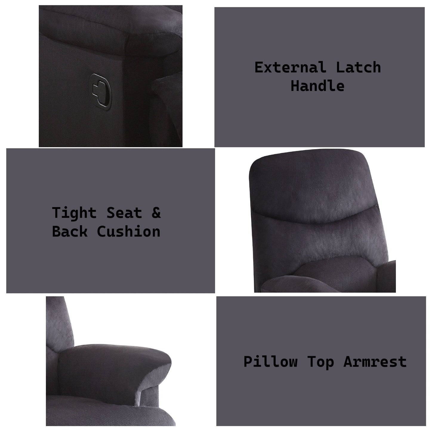 Fauteuil inclinable sophistiqué en tissu tissé pour une expérience de relaxation ultime
