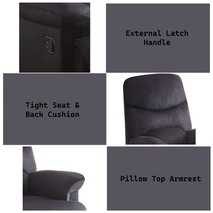 Fauteuil inclinable sophistiqué en tissu tissé pour une expérience de relaxation ultime