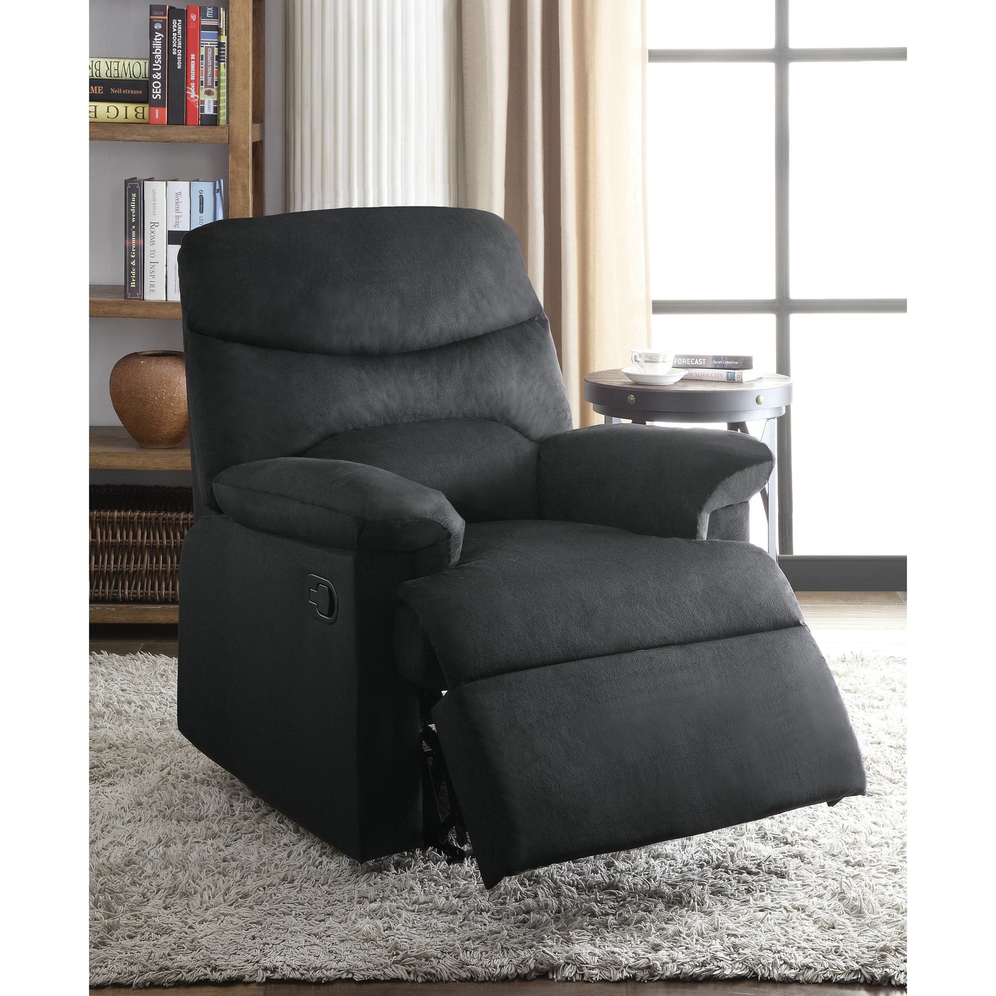Fauteuil inclinable sophistiqué en tissu tissé pour une expérience de relaxation ultime