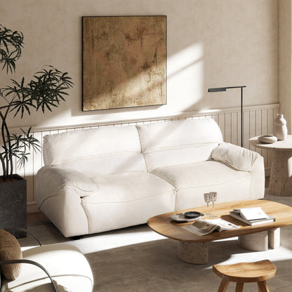 Canapé modulaire rembourré Sorrento 90,5 en chenille, 2 pièces