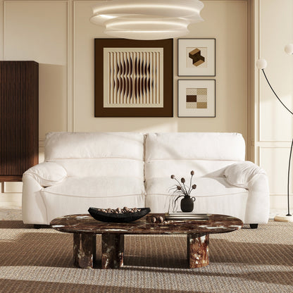 Canapé modulaire rembourré Sorrento 90,5 en chenille, 2 pièces