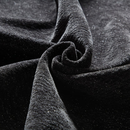 Canapé moelleux en tissu chenille scintillant avec 2 oreillers