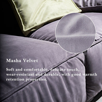 Canapé carré Masha en velours de 110 pouces, quatre places, pour le salon, canapé-lit