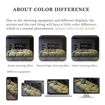 Canapé carré Masha en velours de 110 pouces, quatre places, pour le salon, canapé-lit