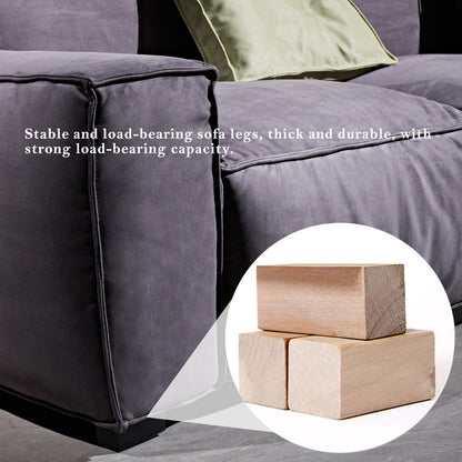 Canapé carré Masha en velours de 110 pouces, quatre places, pour le salon, canapé-lit