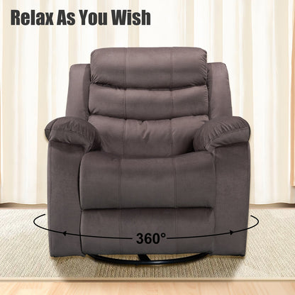 Fauteuil inclinable standard avec fonction bascule et pivot pour salon