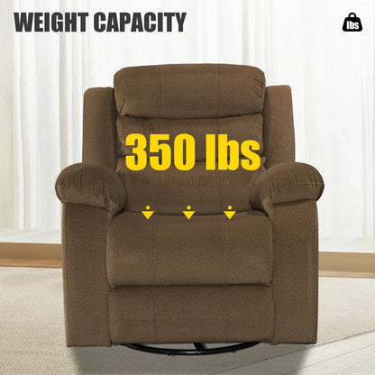 Fauteuil inclinable standard avec fonction bascule et pivot pour salon