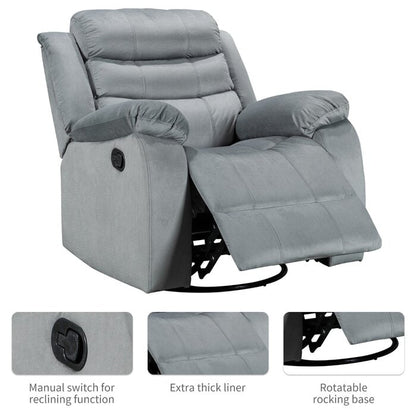 Fauteuil inclinable standard avec fonction bascule et pivot pour salon