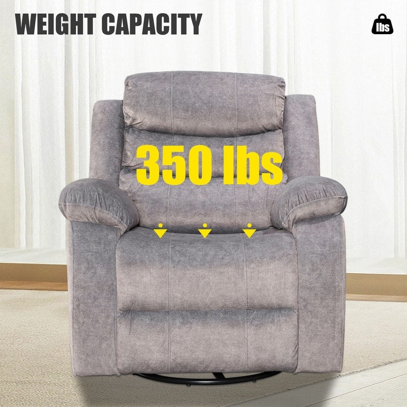 Fauteuil inclinable standard avec fonction bascule et pivot pour salon