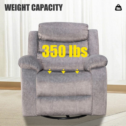 Fauteuil inclinable standard avec fonction bascule et pivot pour salon