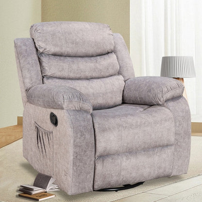 Fauteuil inclinable standard avec fonction bascule et pivot pour salon