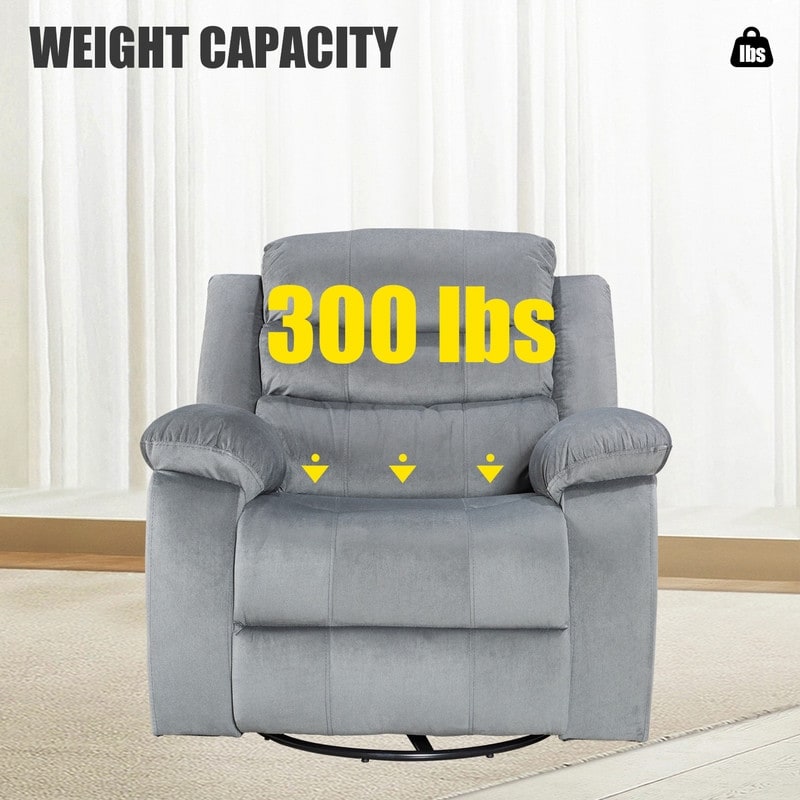 Fauteuil inclinable standard avec fonction bascule et pivot pour salon