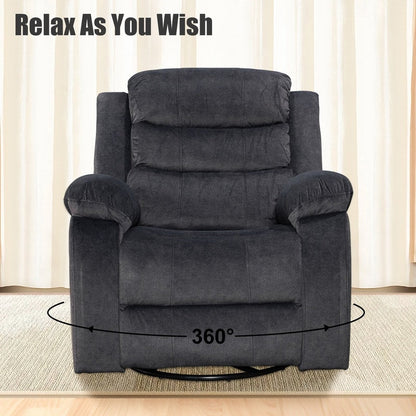 Fauteuil inclinable standard avec fonction bascule et pivot pour salon