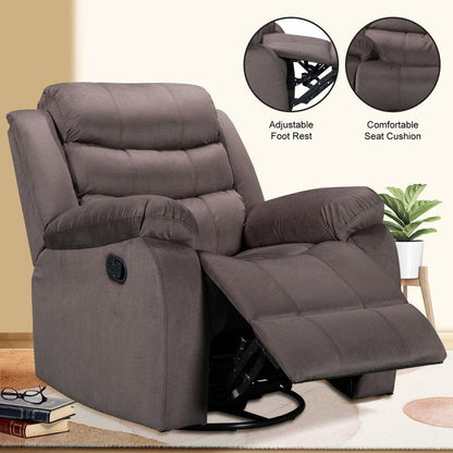 Fauteuil inclinable standard avec fonction bascule et pivot pour salon