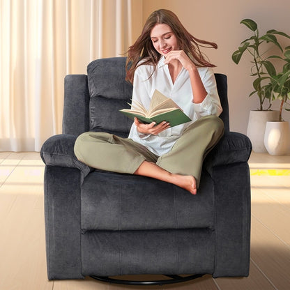 Fauteuil inclinable standard avec fonction bascule et pivot pour salon