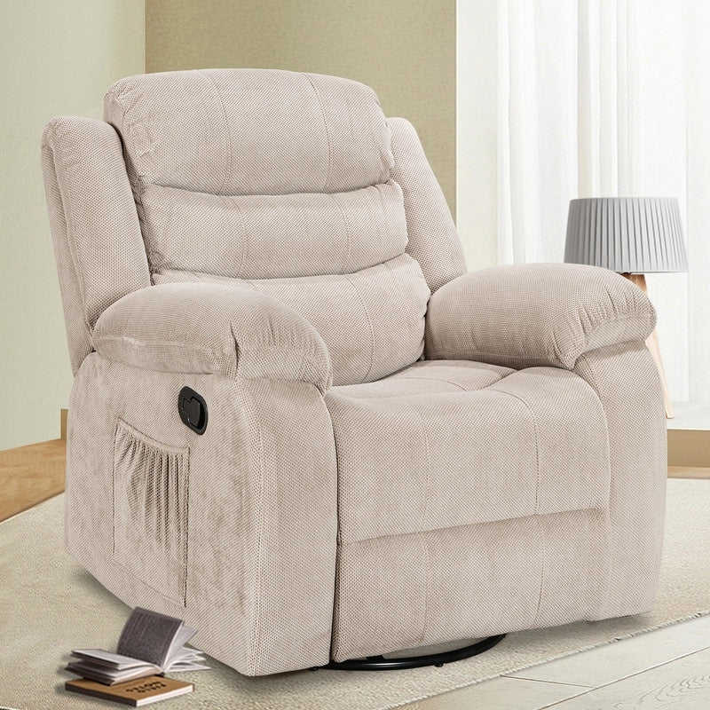 Fauteuil inclinable standard avec fonction bascule et pivot pour salon